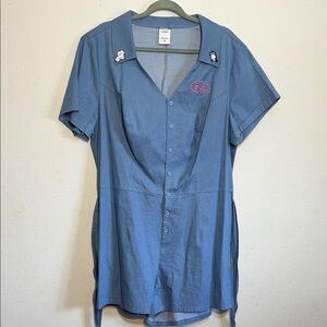 Halloween Costume Betty From Archie Comics Blue Button-Up Romper Size 18